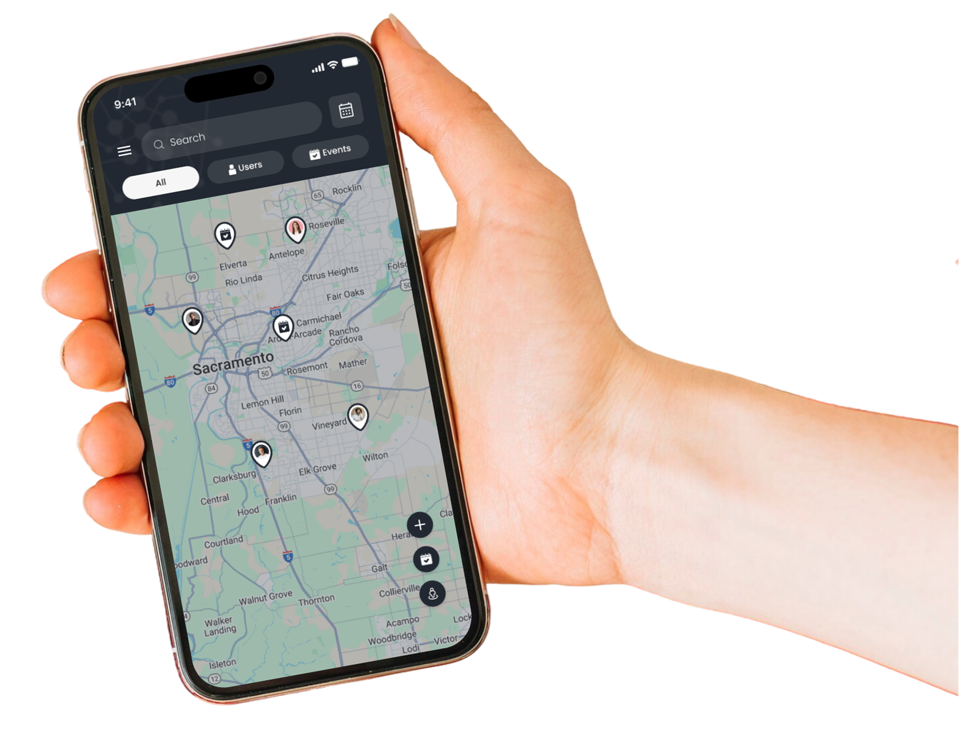 Droozi app interface